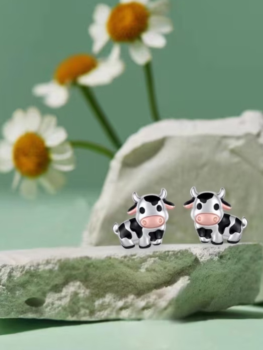 Cow Stud Earrings